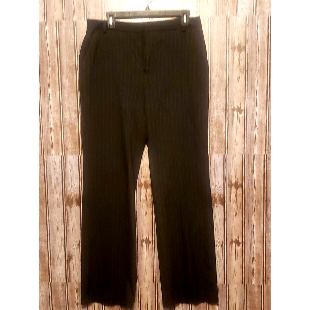 CHAPS - Dark gray pin-striped casual slacks - Size 10